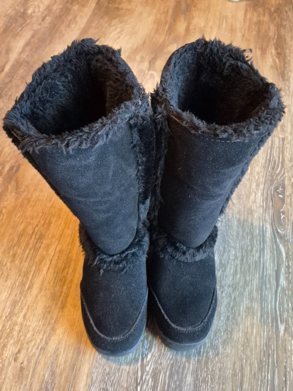 Style & Co. Black Suede Boots Size 6